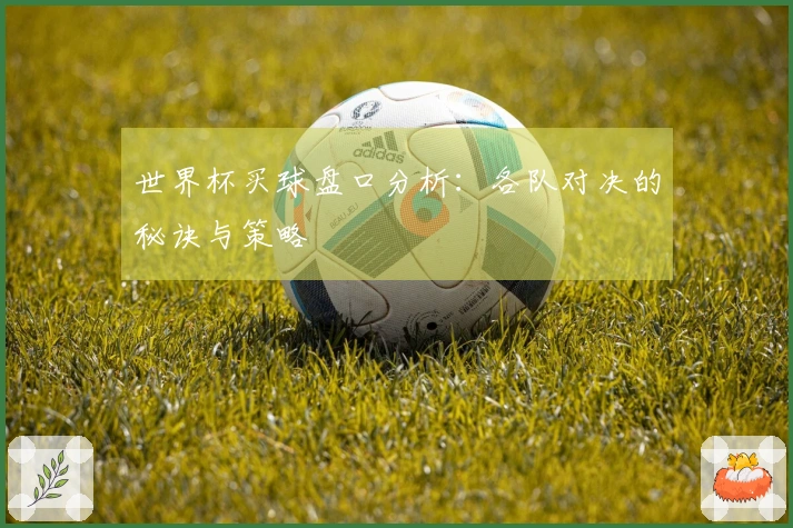 世界杯买球盘口分析：各队对决的秘诀与策略